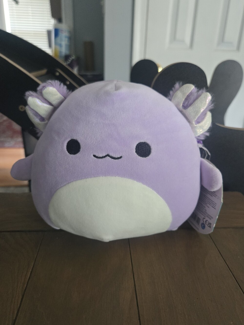 Squishmallows Monica Plush Axolotl Stuffed Animal Lavender & White New